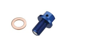 ACCEL ČEP SPUSTOWY ULJA YAMAHA YZ/YZF '07-'18 BOJA PLAVA (MDP-06BL)