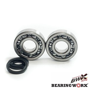 BEARING WORX LEŽAJEVI VRATILA KOLENASTOG SA SEMERINZIMA HUSQVARNA CR250 99-04, WR250 99-13, WR300 98-13 (NTN) (MADE IN JAPAN) (24-1107)