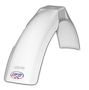 UFO BLATOBRAN PREDNJI VINTAGE CROSS ENDURO '75-'79 BOJA BELA