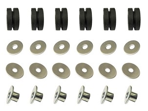 PSYCHIC NOSAČI HLADNJAKA HONDA / KAWASAKI / SUZUKI / YAMAHA ( 6 KOMPLETA PODLOŠKI, TULEVAK I GUM )