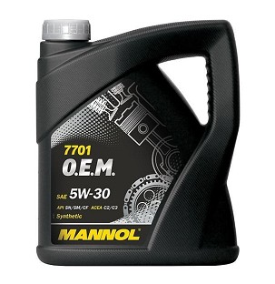 MANNOL AUTOMOBILSKO MOTORNO ULJE 5U30 ENERGY FORMULA OP 4 LITARA (7701) (SINTETIČKO)