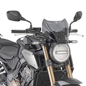 KAPPA VIZIR HONDA CB 1000R '18-'20, CB 650R '19-'25, BENELLI 502C '19-'25, CF MOTO 700CL '21-'25,YAMAHA MT 07 "21-'25, MT-09 '21-'22, '24-'25, MT 09 SP '21-'22, KEEWAY RKF 125 '18-'24 (22 X 31 CM) ZATAMNJENA - BEZ NOSAČA