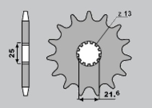 CHT RASPRODAJA LANČANIK PREDNJA 564 17 SUZUKI GSXR 750 '04-'15, DL1000
