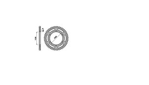 JR RASPRODAJA LANČANIK 863 43 YAMAHA FZR 750R '89, YZF 750R '93-97 (STD.43) XJR 1200 '95-98, (86343JT) (LANAC532)