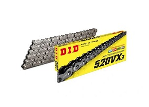 DID LANAC POGONSKI 520VX3-122 (122 KARIKA) X-RING (OTVOREN + SPOJNICA)