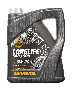 MANNOL AUTOMOBILSKO MOTORNO ULJE 0U20 LONGLIFE 508/509 5 LITARA (7722) (SINTETIČKO)