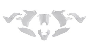 RACETECH (RTECH) KOMPLET PLASTIKE (BEZ PREDNJEG BLATOBRANA) T7 REVOLUTION YAMAHA TENERE 700 '19-'24 BOJA BELA