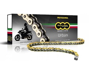 REGINA LANAC POGONSKI 520RT (118 KARIKA) TOURING-STREET ZA 250 CCM ZLATNA (SPOJNICA) (135RT/1004) (BEZ O-PRSTENOVA)