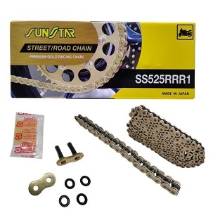 SUNSTAR LANAC POGONSKI 525RRR1-110G (525ZVMXG) ZA 1100 CCM (XW RING) BOJA ZLATNA (525RRR1110G) - ZAMENJUJE SS525RTG1-110G - MADE IN JAPAN - SPECIJALNA PONUDA