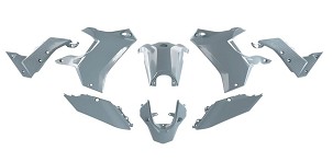 RACETECH (RTECH) KOMPLET PLASTIKE (BEZ PREDNJEG BLATOBRANA) T7 REVOLUTION YAMAHA TENERE 700 '19-'24 BOJA SIVA