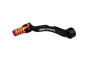SCAR RACING POLUGA PROMENE MENJAČA KTM SX 85 '18-'25, SX 125 '17-'22, 150 EXC TPI '20-'23 BOJA CRNA/NARANDŽASTA