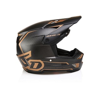 6D HELMETS KACIGA CROSS/ENDURO MODEL ATR-3 NOVA MATTE BRONZE BOJA CRNA/BRAON VELIČINA M ( 57 - 58 CM )