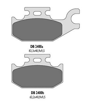 DELTA BRAKING PLOČICE KOČIONE KH307 YAMAHA YFM ZADNJI - ZAMENJUJU DB2400MX-D I DB2400QD-D