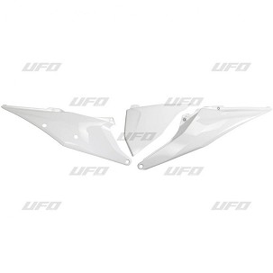 UFO ZADNJE BOČNE PLASTIKE KTM SX/SXF(SX-F) 125/150/250/350/450 '19-'22, EXC 125 '20-'21, EXC/EXCF(EXC-F) 150/250/300/350/450/500 TPI '20-2023 SA POKLOPCEM FILTRA VAZDUHA BOJA BELA