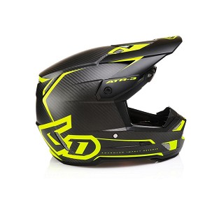 6D HELMETS KACIGA CROSS/ENDURO MODEL ATR-3 NOVA MATTE YELLOW BOJA CRNA/ŽUTA FLUO VELIČINA M ( 57 - 58 CM )