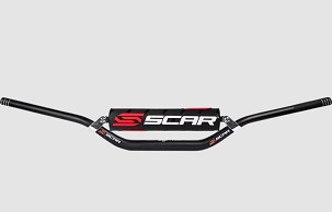 SCAR RACING VOLAN 22,2MM MEDIUM MX STYLE SA POPREČKOM I SUNĐEROM U SETU BOJA CRNA