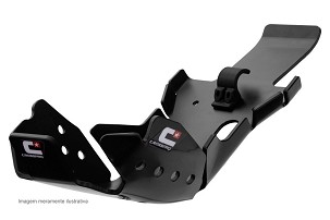 CROSSPRO ŠTITNIK MOTORA I SPOJNICE VILJUŠKE (PRO-LINK) SA PLASTIKE DTC ENDURO ZA: KTM SXF SX-F/XC-F 450 '16-'18, HUSQVARNA FC 450 '16-'18, FE 450/501 '17-'19 BOJA CRNA