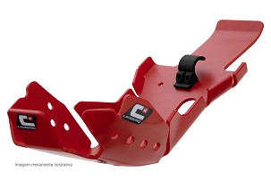 CROSSPRO RASPRODAJA ŠTITNIK MOTORA I SPOJNICE VILJUŠKE (PRO-LINK) SA PLASTIKE DTC ENDURO ZA: BETA RR 4T 350/390/430/480/300 '20-'22 BOJA CRVENA