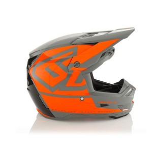 6D HELMETS KACIGA CROSS/ENDURO MODEL ATR-3 HEX GLOSS NEON ORANGE BOJA SIVA/NARANDŽASTA/CRNA VELIČINA S ( 55 - 56 CM )