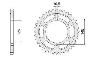 CHT RASPRODAJA LANČANIK ZADNJA 869 43 YAMAHA TDM 850 96-98 (A4150867430) (867-43)