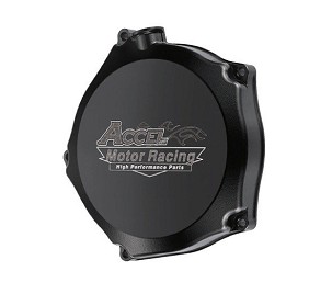 ACCEL POKLOPAC KVAČILA ALUMINIJUMSKA (SA ZAPTIVKOM) KAWASAKI KXF 250 '09-'17 BOJA CRNA