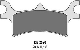 DELTA BRAKING PLOČICE KOČIONE KH314 POLARIS ZADNJI - ZAMENJUJU DB2590MX-D I DB2590QD-D