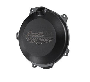 ACCEL POKLOPAC KVAČILA ALUMINIJUMSKA (SA ZAPTIVKOM) KTM SXF 250/350 '11-'15, HUSQVARNA 250/350 '14-'15 BOJA CRNA - PROMOCIJA