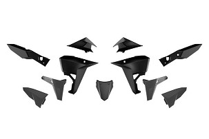 RACETECH (RTECH) 2025/12 KOMPLET PLASTIKE (REVOLUTION) (BEZ PREDNJEG BLATOBRANA) KOVE X PRO / RALLY 800 '24-'25 BOJA CRNA