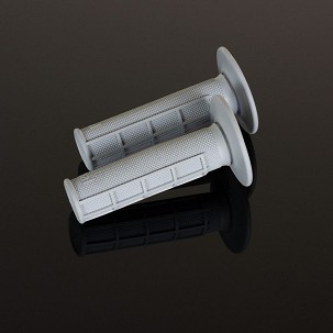 RENTHAL RUČKE MX SINGLE COMPOUND DIAMOND/WAFFLE SOFT, MIEKKIE,JEDNOKOMPONENTNE BOJA SVETLA SIVA