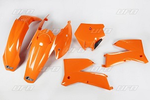 UFO KOMPLET PLASTIKE KTM SX '05-'06, EXC '05-'07 BOJA NARANDŽASTA (KT503E127)