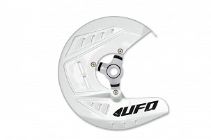 UFO ŠTITNIK KOČIONOG DISKA KTM SX 125 / 150 / 250 '15-'22, EXC 125 '15-'21, EXC 250 / 300 TPI '15-'25, SX-F 250 / 350 / 450 '15-'22, EXC-F 250 / 350 / 450 '15-'25, HUSQVARNA TC 125 / 250 '15-'22, TE / TX 125 '16-'19 BOJA BELA - ZAMENJUJE KT04069041
