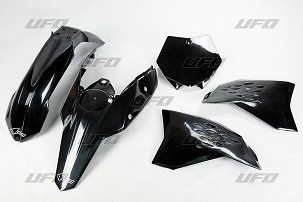 UFO KOMPLET PLASTIKE KTM SX/SXF '07-'10 BOJA CRNA (KT506E001)