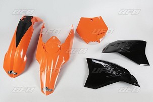 UFO KOMPLET PLASTIKE KTM SX/SXF '07-'10 BOJA OEM (NARANDŽASTA/CRNA) (KT506E999)