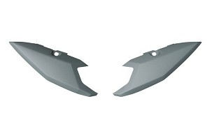 RACETECH (RTECH) 2025/12 ZADNJE BOČNE PLASTIKE (LEVI/DESNI) T7 YAMAHA TENERE 700 '25-'26 BOJA SIVA