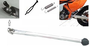 BUZZETTI STOPKA BOČNA KTM EXC/EXCF '17-20, HUSQVARNA FE/FX/TE '17-20 BOJA SREBRNA (ALUMINIJUMSKA) (OEM: 79003023044)