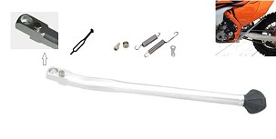 BUZZETTI STOPKA BOČNA KTM EGS/EXC 125/200/250/300/380 '98-'07; EXC 450/520/525 '03-'07 SREBRNA (ALUMINIJUMSKA)