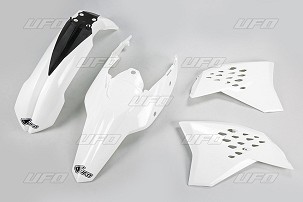 UFO KOMPLET PLASTIKE KTM EXC '09-'10 BOJA BELA (KT511E047)