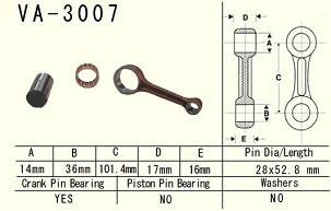 VESRAH KLIPNJAČA SUZUKI LT 160 (LT160) QUADRUNNER '89-'04 (VA3007) (MADE IN JAPAN)