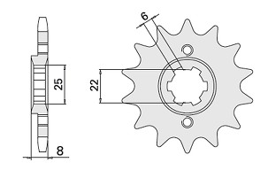 CHT RASPRODAJA LANČANIK PREDNJA 281 15 HONDA (306-15) (JTF281.15)