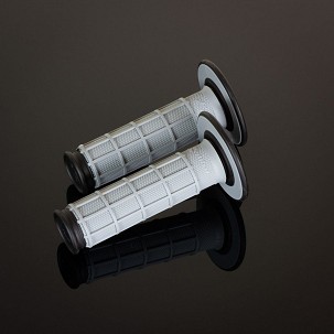 RENTHAL RUČKE MX DUAL COMPOUND FUL WAFFLE GREY, DVOKOMPONENTNE, BOJA SIVA/CRNA