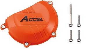 ACCEL ŠTITNIK POKLOPCA KVAČILA (PLASTIČNA) KTM SXF450 '13-, EXCF450 '12-, EXC 500 BOJA NARANDŽASTA - PROMOCIJA