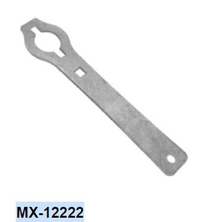 WRENCH HEAD ALATI KLJUČ ZA ČEPOVA/NAVRTKE AMORTIZERA PREDNJIH HUSQWARNA TE/FE '17-'22, KTM EXC/EXC-F/XCW/XCF-W (230X50X4 MM)