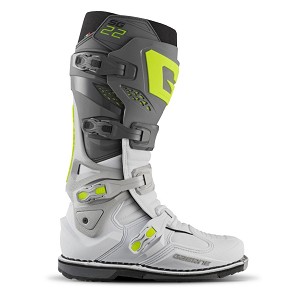 GAERNE ČIZME CROSS/ENDURO MODEL SG-22 ANTHRACITE/WHITE/GREY BOJA SIVA/BELA/ŽUTA VELIČINA 42