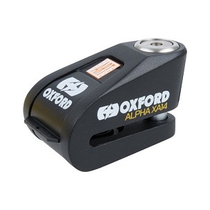 OXFORD BLOKADA DISKA KOČIONE ALARMEM ALPHA XA14 BOJA CRNA/ŽUTA FLUO (PIN 14MM)