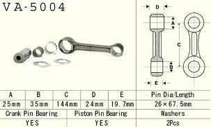 VESRAH KLIPNJAČA HONDA CR 500 '87-'01 (VA5004) (MADE IN JAPAN)