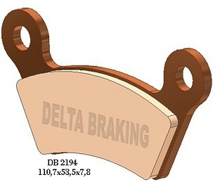 DELTA BRAKING KOČIONE PLOČICE KH473 CAN-AM SPYDER RS / RS-S / RT / RT LTD / RT-S '10-12, RS SE5 / SM5 '08-09 ZADNJE LEVA STRANA - ZAMENJUJU DB2194RD-N4
