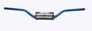 RENTHAL VOLAN 1,1/8 CALA (28,6MM) MX FATBAR HANDLEBAR BLUE MCGRATH / SHORT PADDED PADDED BOJA PLAVA SA SUNĐEROM