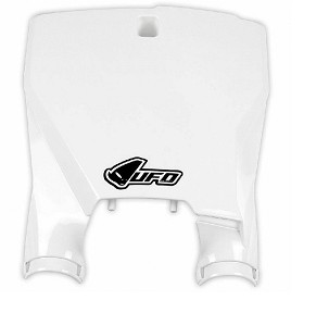 UFO TABLICA ZA STARTNI BROJ HUSQVARNA TC 125 16-22, TC 250 17-22, TC 300 16-18, FC 250/350/450 16-22, BOJA BELA (STADIUM SA ŠTITNICIMA AMORTIZERA)