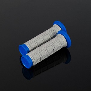 RENTHAL RUČKE ATV KEVLAR DUAL COMPOUND HALF WAFFLE BLUE , DVOKOMPONENTNE BOJA SIVA/PLAVA
