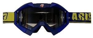 ARIETE NAOČARE RIDING CROWS BASIC BOJA TAMNOPLAVA/PLAVA/ŽUTA, VIZIR ANTI FOG, ANTI SCRATCH, UV, ROLL-OFF READY, SUNĐER 2 SLOJNA